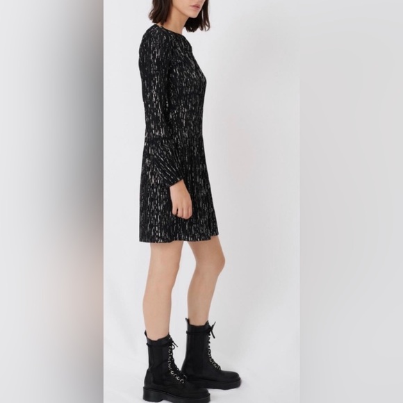 Maje Rocketa Plisse-Crepe Mini Dress - Picture 5 of 12